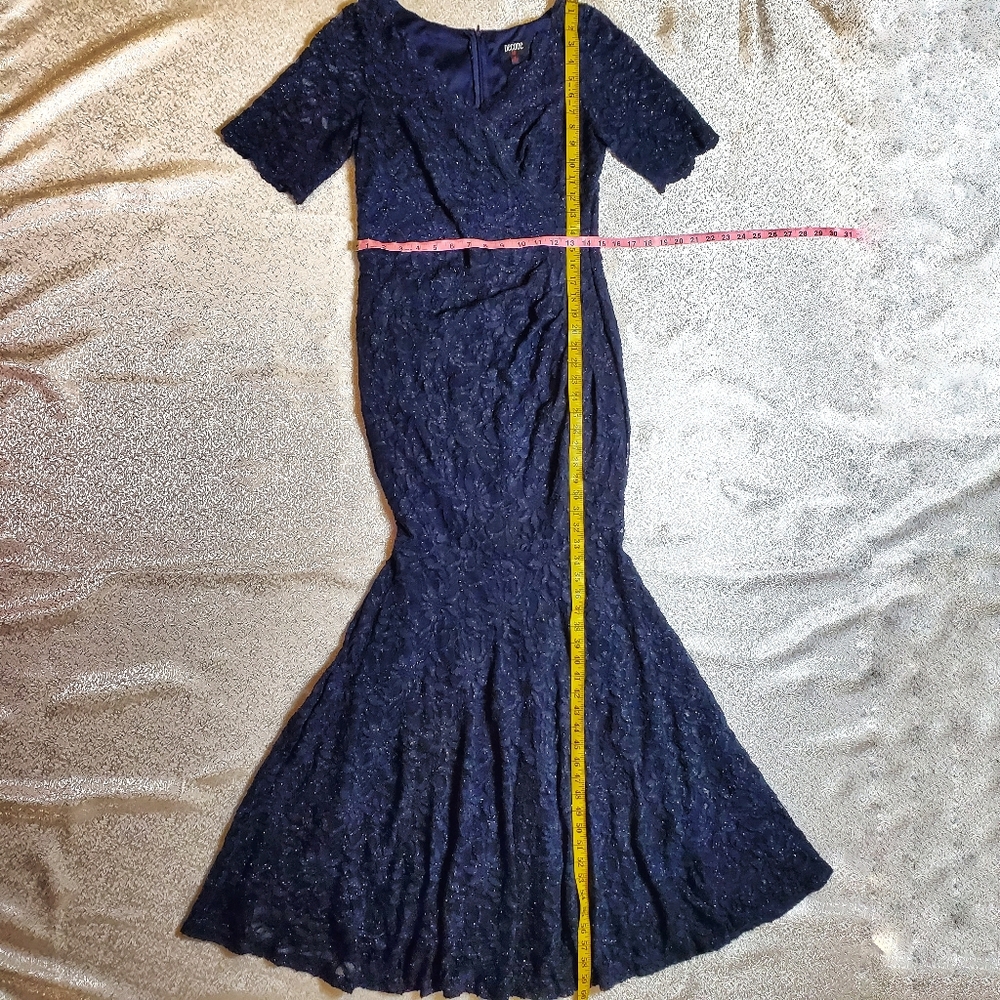 SOLD!!! Navy-blue lace, Mermaid Elegant Maxi dress - Picture 3 of 5
